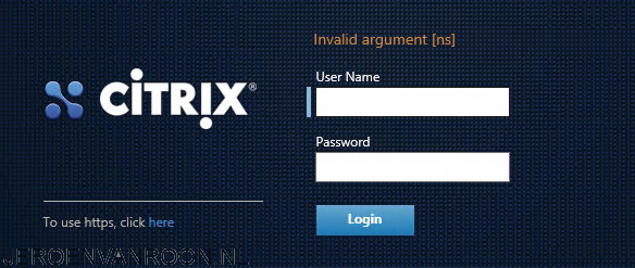 Citrix-NetScaler-Error